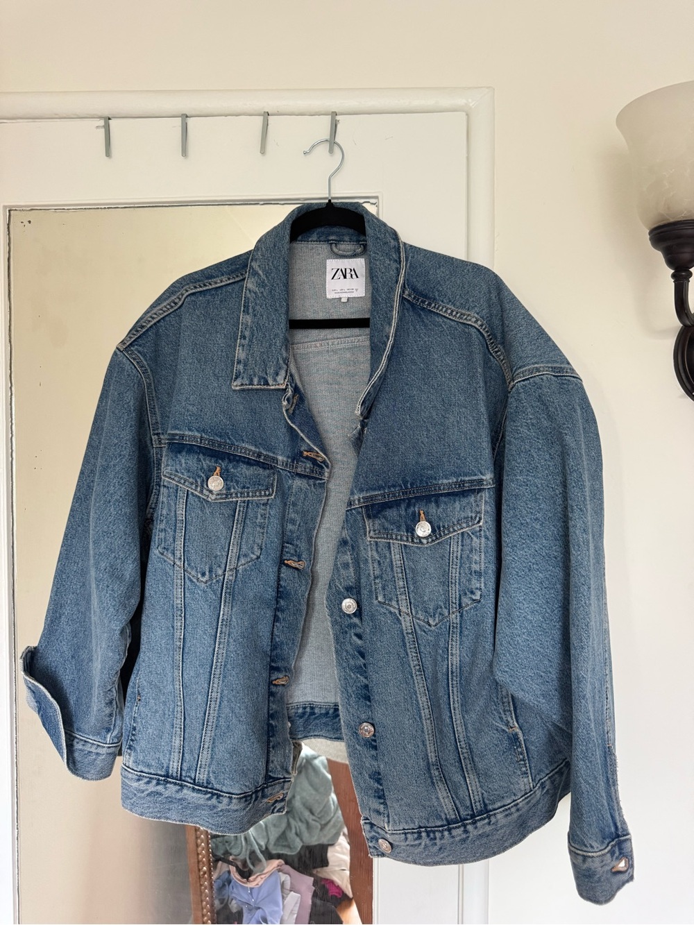 Zara Medium Blue Denim Jean Jacket